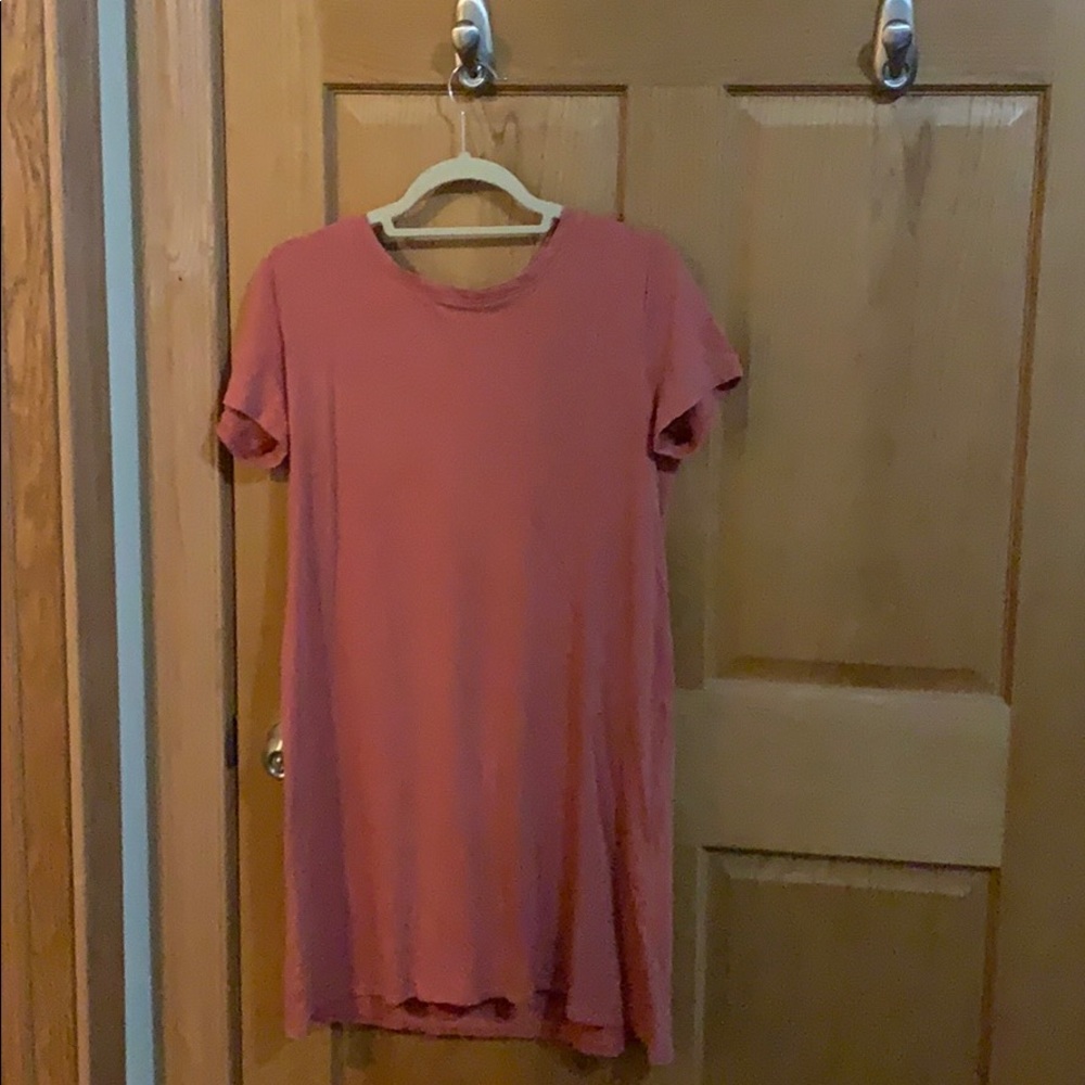 Burnt Orange T-Shirt Dress